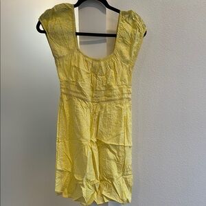 Yellow Cap Sleeve Dress